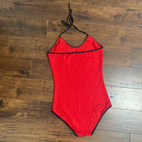 Black & Red Pentagram Bodysuit - Picture 3 of 4